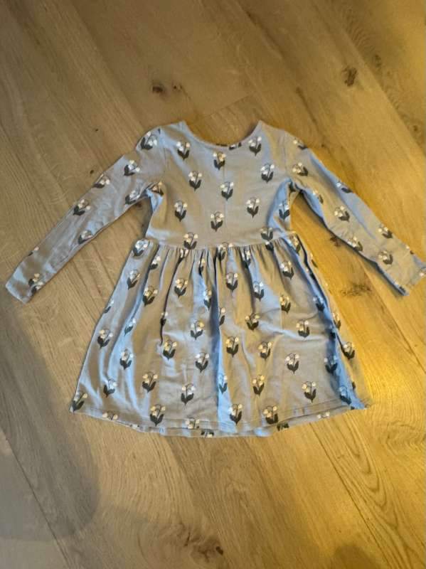 Blár blómakjóll H&M