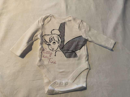 Primark samfella hvít 0-3m